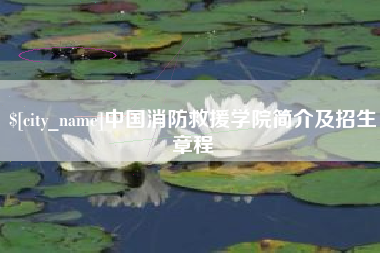 启东中国消防救援学院简介及招生章程