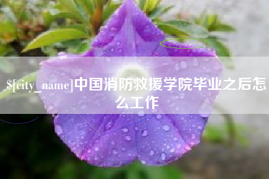 启东中国消防救援学院毕业之后怎么工作