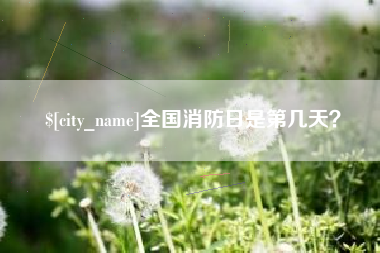 启东全国消防日是第几天？