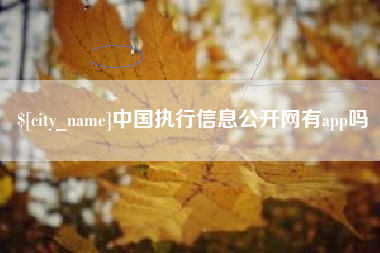 启东中国执行信息公开网有app吗