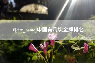 启东中国有几块金牌排名