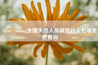 启东全国失信人员被执行人名单免费查询