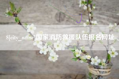 启东国家消防救援队伍报名网址