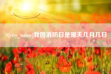 启东我国消防日是哪天几月几日