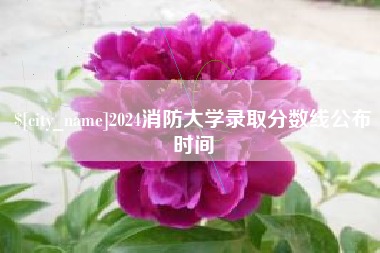启东2024消防大学录取分数线公布时间