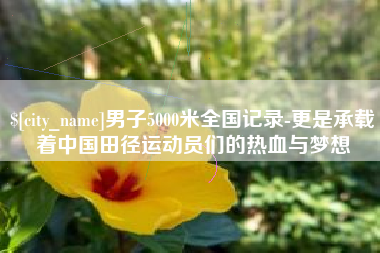 启东男子5000米全国记录-更是承载着中国田径运动员们的热血与梦想