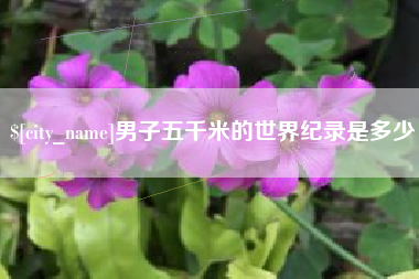 启东男子五千米的世界纪录是多少