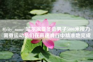 启东哈尔滨亚冬会男子5000米接力-需要运动员们在高速滑行中精准地完成