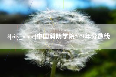 启东中国消防学院2024年分数线