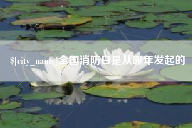 启东全国消防日是从哪年发起的