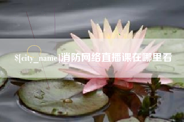 启东消防网络直播课在哪里看