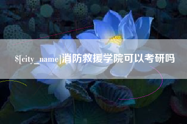 启东消防救援学院可以考研吗