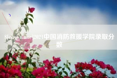 启东2021中国消防救援学院录取分数